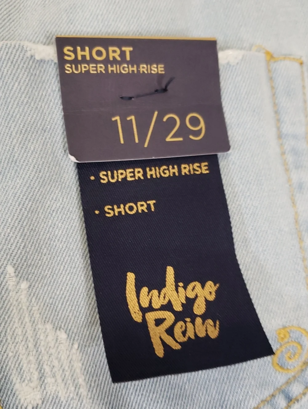 Indigo Rein Distressed Lightwash Recycled Denim Shorts, 11/29